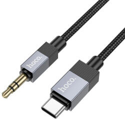 hoco. UPA32B AUX kábel Jack 3, 5 mm (apa) - USB C (apa) fekete 1 m