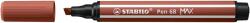 STABILO Filctoll, 1-5 mm, vágott hegy, STABILO "Pen 68 MAX", vörösbarna (TST76875) - webpapir