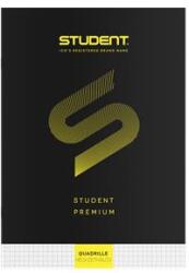 ICO Füzet, tűzött, A4, kockás, 32 lap, ICO "Student Premium", "87-32", fekete (TICSFPK) - webpapir