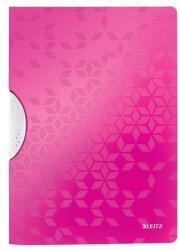 Leitz Gyorsfűző, klipes, PP, A4, LEITZ "Wow ColorClip" rózsaszín (E41850023) - webpapir