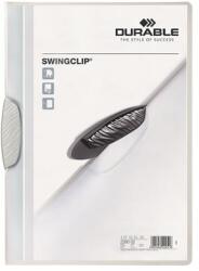 DURABLE Gyorsfűző, klipes, A4, DURABLE "Swingclip® 30", fehér (DB226002) - webpapir