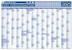 Stiefel Éves tervező és projekt naptár, kétoldalas, fémléces, kék színű filctollal, 70x100 cm, 2026 évi, STIEFEL (VTPOSNAP) - webpapir