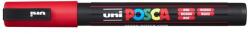 uni Dekormarker, 0, 9-1, 3 mm, UNI "Posca PC-3M", piros (TUPC3MP)