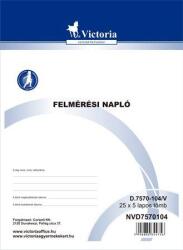VICTORIA Felmérési napló A/4 25x5 lap D. 7570-104/V (NVD7570104_db)