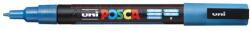 uni Dekormarker, 0, 9-1, 3 mm, UNI "Posca PC-3ML", fényes kék (TUPC3MLK) - webpapir