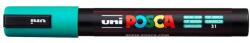 uni Dekormarker, 1, 8-2, 5 mm, UNI "Posca PC-5M", smaragdzöld (TUPC5MSM) - webpapir