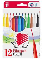 ICO Filctoll készlet, 1 mm, ICO "Süni 300", 12 különböző szín (TIC30012V) - webpapir