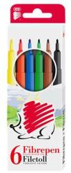 ICO Filctoll készlet, 1 mm, ICO "Süni 300", 6 különböző szín (TIC3006V) - webpapir