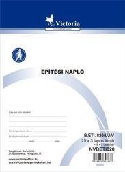 VICTORIA Építési napló 25x3 lap + 9x3 betétlap -B. Éti. 820/ÚJ/V (NVBETI820_db)