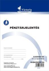 VICTORIA Pénztárjelentés B. Kisker-104 25x2 lapos (NVBKISKER104_db)