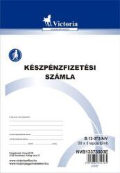 VICTORIA Készpénzfizetési számlatömb egy ÁFÁs 50x3 lap A5 ÁLLÓ B. 13-373A/V (NVB13373503E_db)