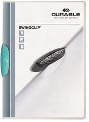 DURABLE Gyorsfűző, klipes, A4, DURABLE "Swingclip® 30", világoskék (DB226014) - webpapir