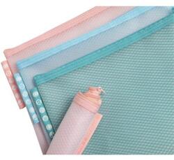 Exacompta Rendszerező tasak, cipzáras, hálós, A5, EXACOMPTA "Chromaline Pastel", vegyes színek (EX37140E) - webpapir