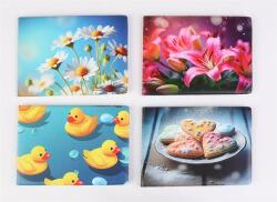  Diák- és igazolványtartó, fekvő, 6 betét lappal, mintás PVC, "Többlapos", lány (ISKE210) - webpapir