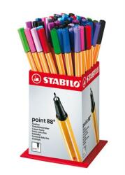 STABILO Tűfilc display, 0, 4 mm, STABILO "Point 88 Mini", vegyes színek (TST8860) - webpapir