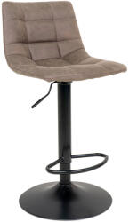 House Nordic Middelfart Bárszék, mikroszálas, világosbarna, fekete lábak (1001300) - geminiduo