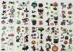  Világító tetoválás szörnyes halloween