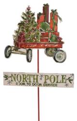 Karácsonyi beszúrható fém tábla North Pole