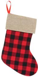  Karácsonyi/mikulás zokni kockás