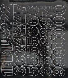  Öntapadós matrica, 3 cm-es, számlap, fekete (LUIN134) - webpapir