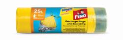 FINO Szemeteszsák, önzáró szalagos, 25 l, 20 db, 50x55 cm, 12 , FINO "Perfect Close", sárga (KHT1151) - webpapir