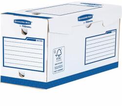 Fellowes Archiválódoboz, extra erős, A4+, 200 mm, FELLOWES "Bankers Box Basic", kék- fehér (IFW44729)