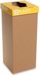 RECOBIN Szelektív hulladékgyűjtő, újrahasznosított, szlovák felirat, 50 l, RECOBIN "Office", sárga (URE028)