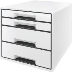 Leitz Irattároló, műanyag, 4 fiókos, LEITZ "Cube", fehér (E52520001)