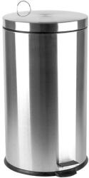  Pedálos szemetes, rozsdamentes acél, kivehető műanyag vödörrel, 30 liter (UACROM30) - webpapir