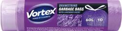 Vortex Szemeteszsák, zárószalagos, 60 l, 10 db, 60x70 cm, HDPE, 15 , VORTEX, levendula illattal (KHT1262) - webpapir