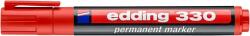 edding Alkoholos marker, 1-5 mm, vágott, EDDING "330", piros (TED33021)