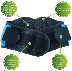 VIVAFIT Sport derékszorító merevítéssel és elasztikus pántrendszerrel XL (GYVFSDXL)