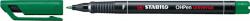 STABILO Alkoholos marker, 0, 7 mm, STABILO "OHPen F", zöld (TST84236) - webpapir