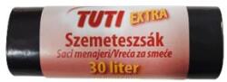 TUTI Szemeteszsák, extra erős, 30 l, 20 db, 50x60 cm, 15 , TUTI "Extra", fekete (KHT969) - webpapir