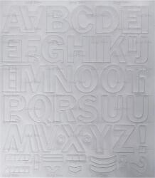  Öntapadós matrica, 3 cm-es, betűlap, fehér (LUIN129) - webpapir