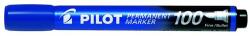 Pilot Alkoholos marker, 1 mm, kúpos, PILOT "Permanent Marker 100", kék (PPM100K)