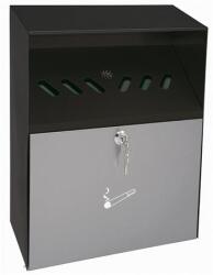 WEDO Fali hamutartó, acél, hat nyílással, esővédővel, WEDO, szürke/fekete (UW031) - webpapir