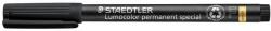 STAEDTLER Alkoholos marker, 0, 6 mm, STAEDTLER "Lumocolor® special 319 F", fekete (TS319FFK)