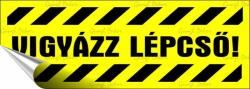  Információs matrica, 14x5 cm, "Vigyázz lépcső! (LUIN093) - webpapir