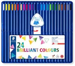 STAEDTLER Színes ceruza készlet, háromszögletű, STAEDTLER "Ergosoft® 157", 24 különböző szín (TS157SB24)
