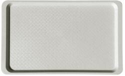  Tálca, szögletes, műanyag, fehér-mákos, 53x32, 5 cm (KHMU214) - webpapir