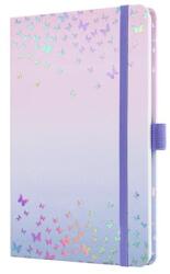Sigel Naptár, A5, heti, 2026, kemény borító, SIGEL "Jolie", Butterfly Confetti Candy (SIJ6347) - webpapir