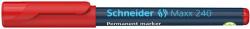 Schneider Alkoholos marker, 1-2 mm, kúpos, SCHNEIDER "Maxx 240", piros (TSC240P) - webpapir