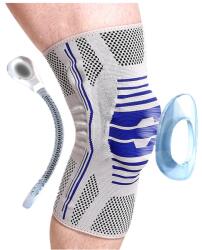 VIVAFIT OrtoCare térdszorító szilikon betéttel és fémmerevítéssel XL (GYVFTSZXL)