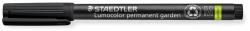 STAEDTLER Alkoholos marker, 1 mm, kúpos, STAEDTLER "Lumocolor® garden 319 GM", fekete (TS319GMM9)