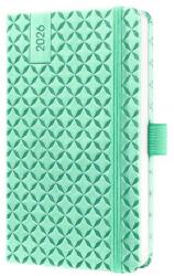 Sigel Naptár, A5, heti, 2026, kemény borító, SIGEL "Jolie", menta zöld (SIJ6127) - webpapir