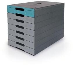 DURABLE Irattároló, műanyag, 7 fiókos, DURABLE "Idealbox pro 7", kék (DB776306)