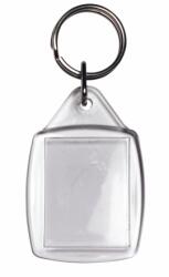  Kulcstartó fényképtartóval, műanyag, átlátszó (RK0070)