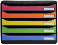 Exacompta Irattároló, műanyag, 5 fiókos, EXACOMPTA "Big-Box Plus Horizon Iderama (EX308798D) - webpapir