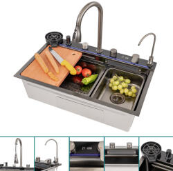 Leziter Chiuvetă multifuncțională Calandria din oțel inoxidabil (LMRM-02) Chiuveta